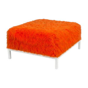 XL Hocker weiss mit Husse 3674